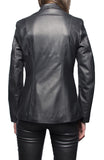 Koza Leathers Women's Real Lambskin Leather Blazer BW016