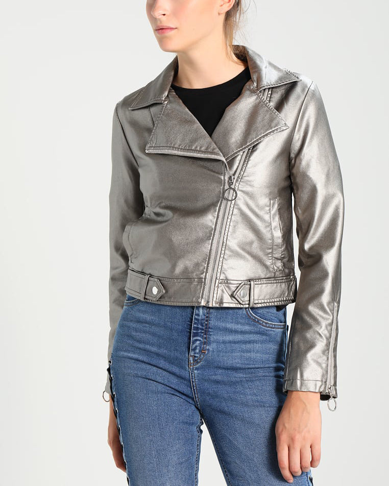 Biker / Motorcycle Jacket - Women Real Lambskin Leather Biker Jacket KW290 - Koza Leathers