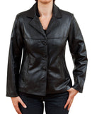 Koza Leathers Women's Real Lambskin Leather Blazer BW017