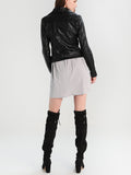 Biker / Motorcycle Jacket - Women Real Lambskin Leather Biker Jacket KW292 - Koza Leathers