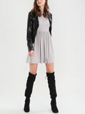 Biker / Motorcycle Jacket - Women Real Lambskin Leather Biker Jacket KW292 - Koza Leathers
