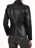 Koza Leathers Women's Real Lambskin Leather Blazer BW019