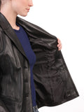Koza Leathers Women's Real Lambskin Leather Blazer BW061
