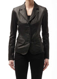 Koza Leathers Women's Real Lambskin Leather Blazer BW020