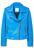 Biker / Motorcycle Jacket - Women Real Lambskin Leather Biker Jacket KW296 - Koza Leathers