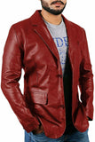 Koza Leathers Men's Real Lambskin Leather Blazer KB042