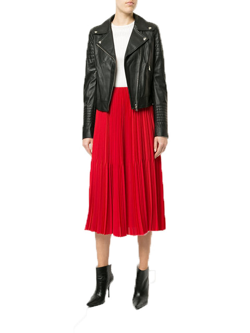 Biker / Motorcycle Jacket - Women Real Lambskin Leather Biker Jacket KW549 - Koza Leathers