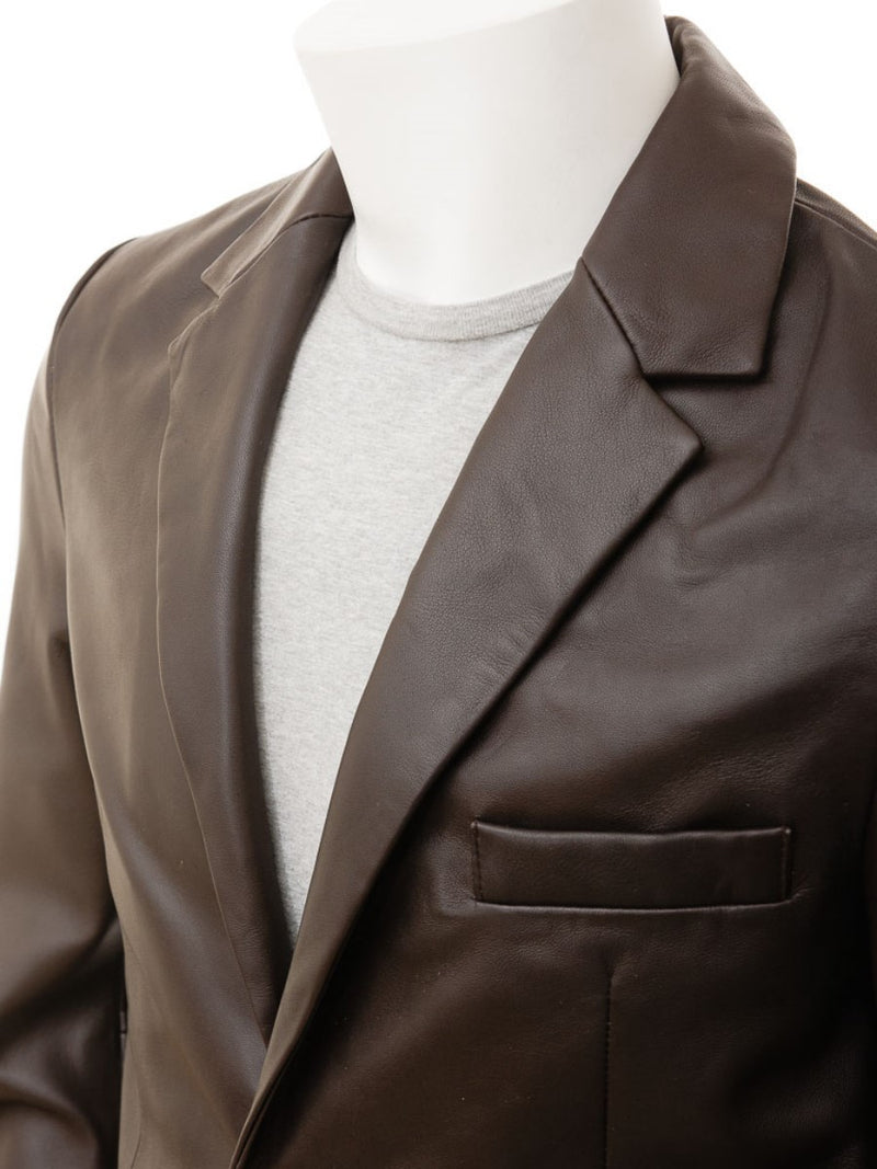 Koza Leathers Men's Real Lambskin Leather Blazer KB105