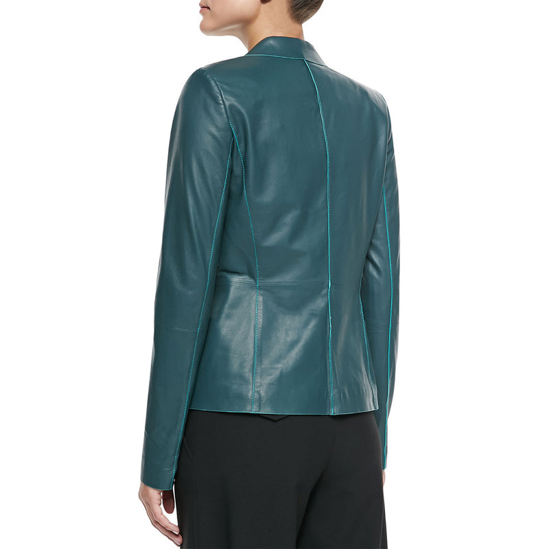 Koza Leathers Women's Real Lambskin Leather Blazer BW073