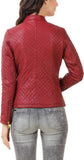 Biker / Motorcycle Jacket - Women Real Lambskin Leather Biker Jacket KW384 - Koza Leathers
