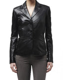 Koza Leathers Women's Real Lambskin Leather Blazer BW021