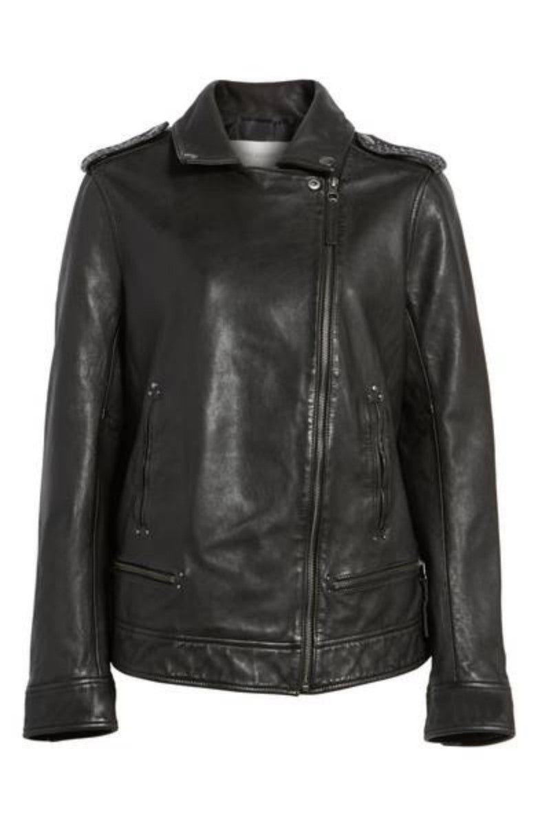 Biker / Motorcycle Jacket - Women Real Lambskin Leather Biker Jacket KW360 - Koza Leathers
