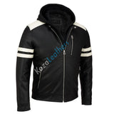 Biker Jacket - Men Real Lambskin Motorcycle Leather Biker Jacket KM221 - Koza Leathers