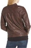 Biker / Motorcycle Jacket - Women Real Lambskin Leather Biker Jacket KW363 - Koza Leathers