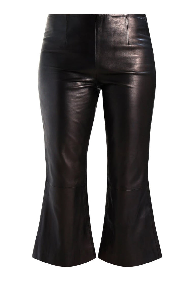 Koza Leathers Women's Real Lambskin Leather Capri Pant WP050