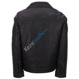 Biker Jacket - Men Real Lambskin Motorcycle Leather Biker Jacket KM222 - Koza Leathers