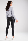 Koza Leathers Women's Real Lambskin Leather Capri Pant WP051