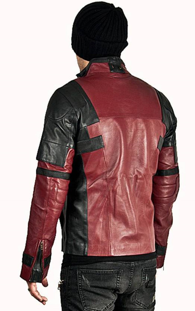 Biker Jacket - Men Real Lambskin Motorcycle Leather Biker Jacket KM506 - Koza Leathers