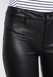 Koza Leathers Women's Real Lambskin Leather Capri Pant WP051