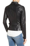 Biker / Motorcycle Jacket - Women Real Lambskin Leather Biker Jacket KW366 - Koza Leathers