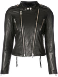 Biker / Motorcycle Jacket - Women Real Lambskin Leather Biker Jacket KW550 - Koza Leathers