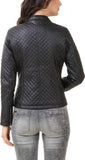 Biker / Motorcycle Jacket - Women Real Lambskin Leather Biker Jacket KW385 - Koza Leathers