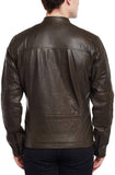 Biker Jacket - Men Real Lambskin Motorcycle Leather Biker Jacket KM389 - Koza Leathers