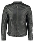 Biker Jacket - Men Real Lambskin Motorcycle Leather Biker Jacket KM240 - Koza Leathers