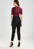 Koza Leathers Women's Real Lambskin Leather Capri Pant WP053