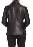 Koza Leathers Women's Real Lambskin Leather Blazer BW026