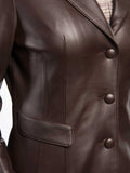Koza Leathers Women's Real Lambskin Leather Blazer BW059