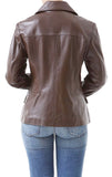 Koza Leathers Women's Real Lambskin Leather Blazer BW027
