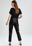 Koza Leathers Women's Real Lambskin Leather Capri Pant WP057