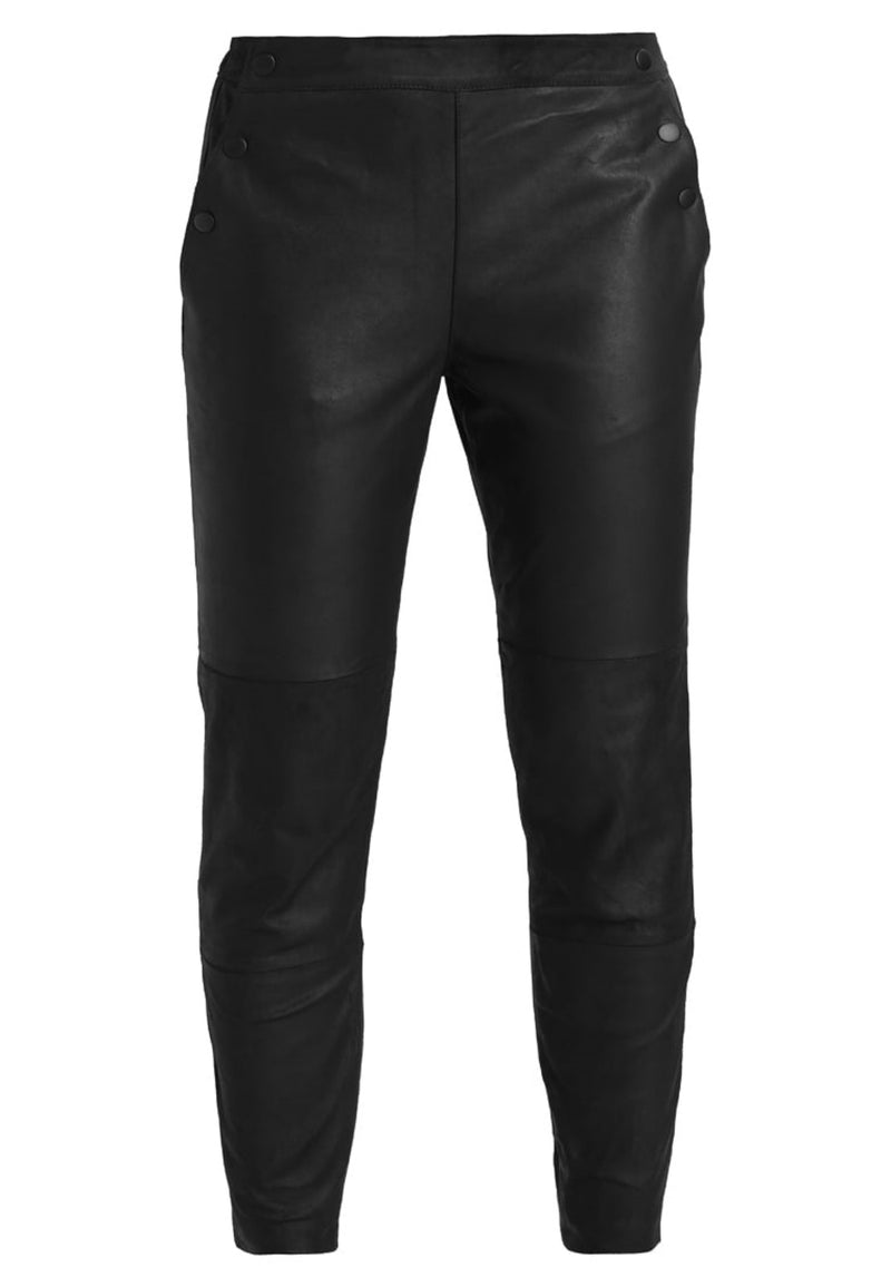 Koza Leathers Women's Real Lambskin Leather Capri Pant WP058