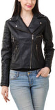 Biker / Motorcycle Jacket - Women Real Lambskin Leather Biker Jacket KW386 - Koza Leathers