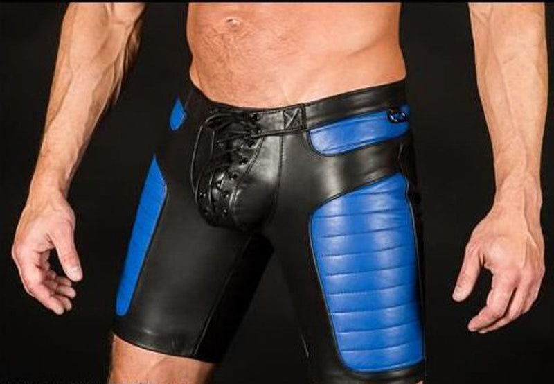 Koza Leathers Men's Real Lambskin Leather Boxer Shorts MS029