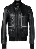 Biker Jacket - Men Real Lambskin Motorcycle Leather Biker Jacket KM366 - Koza Leathers