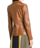 Koza Leathers Women's Real Lambskin Leather Blazer BW029