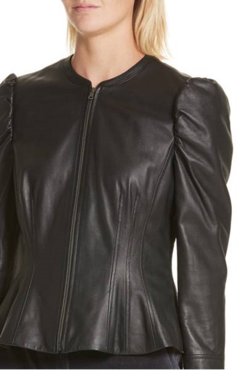 Biker / Motorcycle Jacket - Women Real Lambskin Leather Biker Jacket KW376 - Koza Leathers