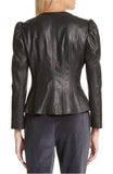 Biker / Motorcycle Jacket - Women Real Lambskin Leather Biker Jacket KW376 - Koza Leathers
