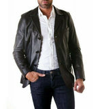 Koza Leathers Men's Real Lambskin Leather Blazer KB153