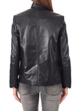 Koza Leathers Women's Real Lambskin Leather Blazer BW031
