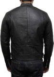 Biker Jacket - Men Real Lambskin Motorcycle Leather Biker Jacket KM520 - Koza Leathers