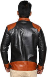 Biker Jacket - Men Real Lambskin Motorcycle Leather Biker Jacket KM523 - Koza Leathers