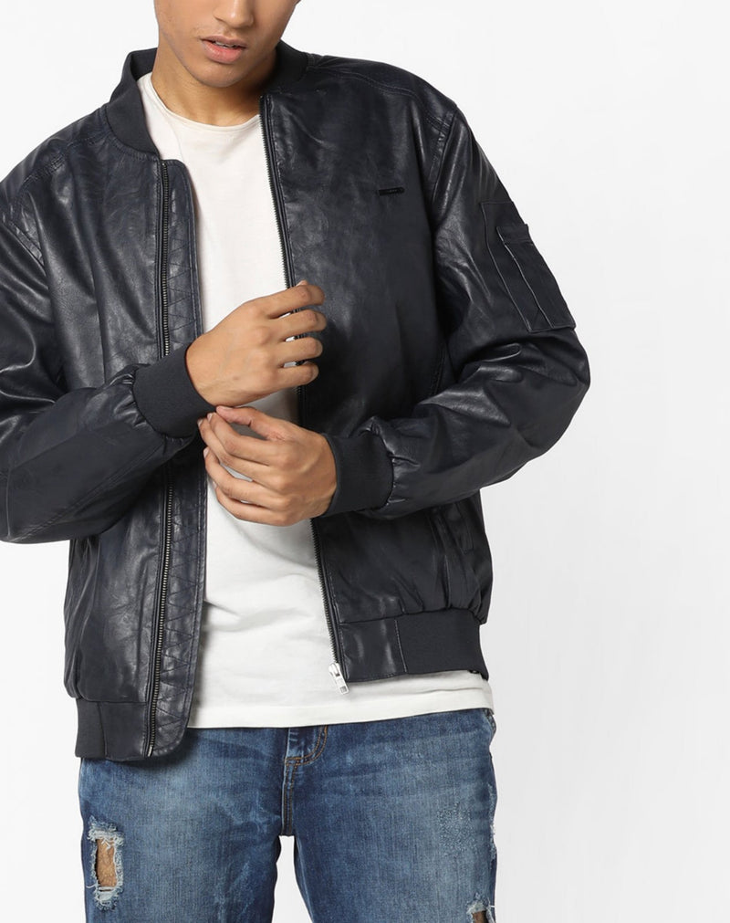 Biker Jacket - Men Real Lambskin Motorcycle Leather Biker Jacket KM611 - Koza Leathers