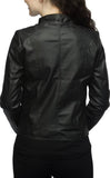Biker / Motorcycle Jacket - Women Real Lambskin Leather Biker Jacket KW387 - Koza Leathers