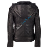 Biker / Motorcycle Jacket - Women Real Lambskin Leather Biker Jacket KW106 - Koza Leathers