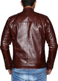 Biker Jacket - Men Real Lambskin Motorcycle Leather Biker Jacket KM524 - Koza Leathers