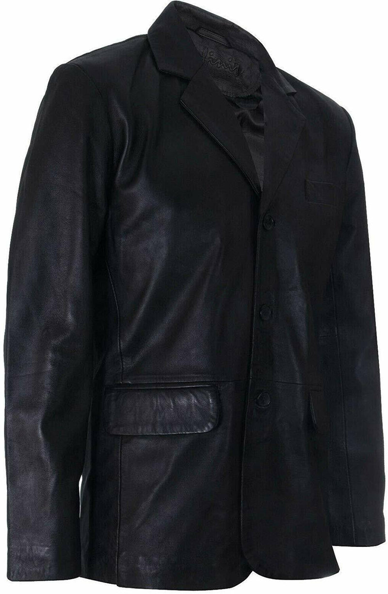 Koza Leathers Men's Real Lambskin Leather Blazer KB157