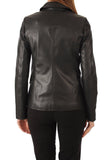 Koza Leathers Women's Real Lambskin Leather Blazer BW040